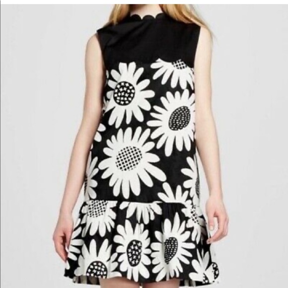 NEW Victoria Beckham Target Daisy Drop Waist Dress NWT Medium - Picture 6 of 10